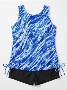 Swimsuits For All Swim 365 Tankini Set Plus Size 22/24 Chlorine Resistant